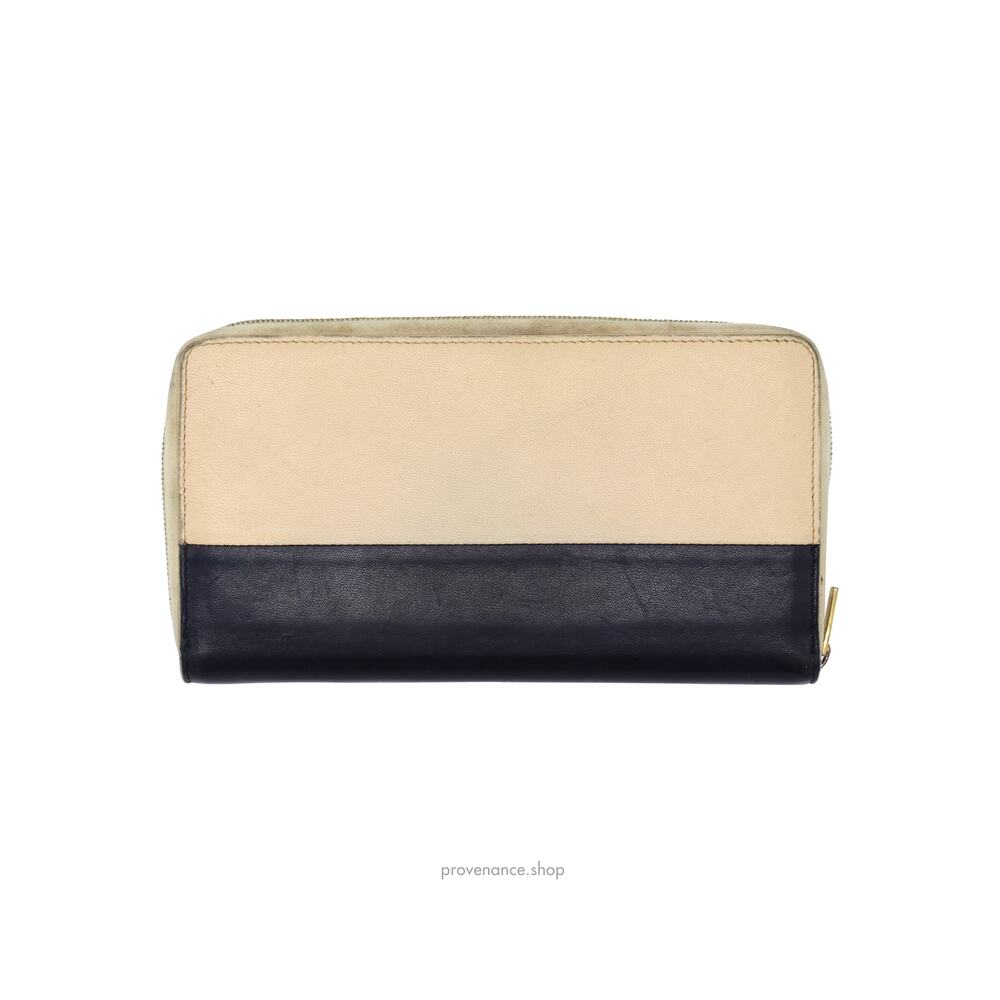 🔴 Celine Multifunction Zip Wallet - Beige/Navy - Picture 3 of 9